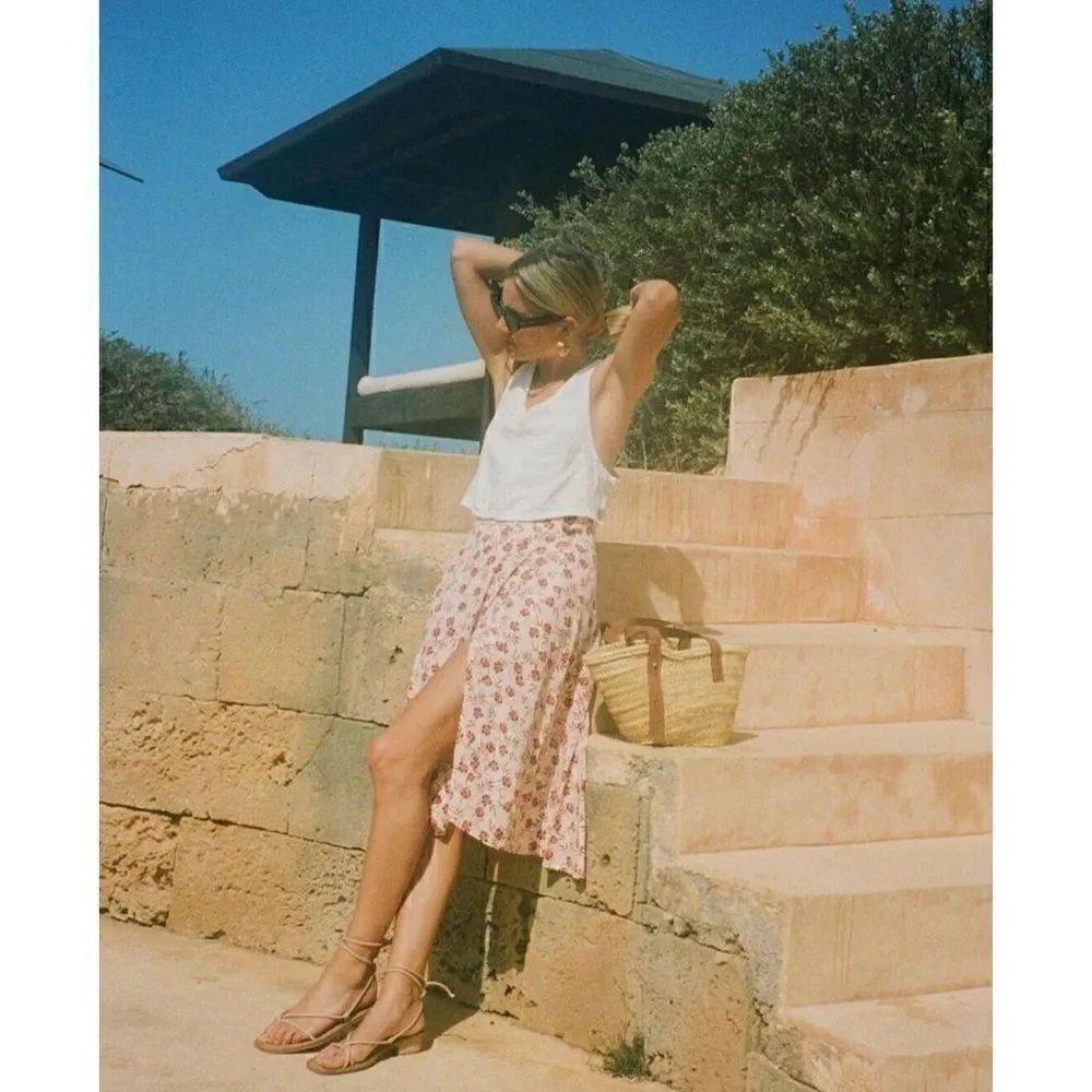 NEW  FAITHFULL THE BRAND VALOIS WRAP SKIRT